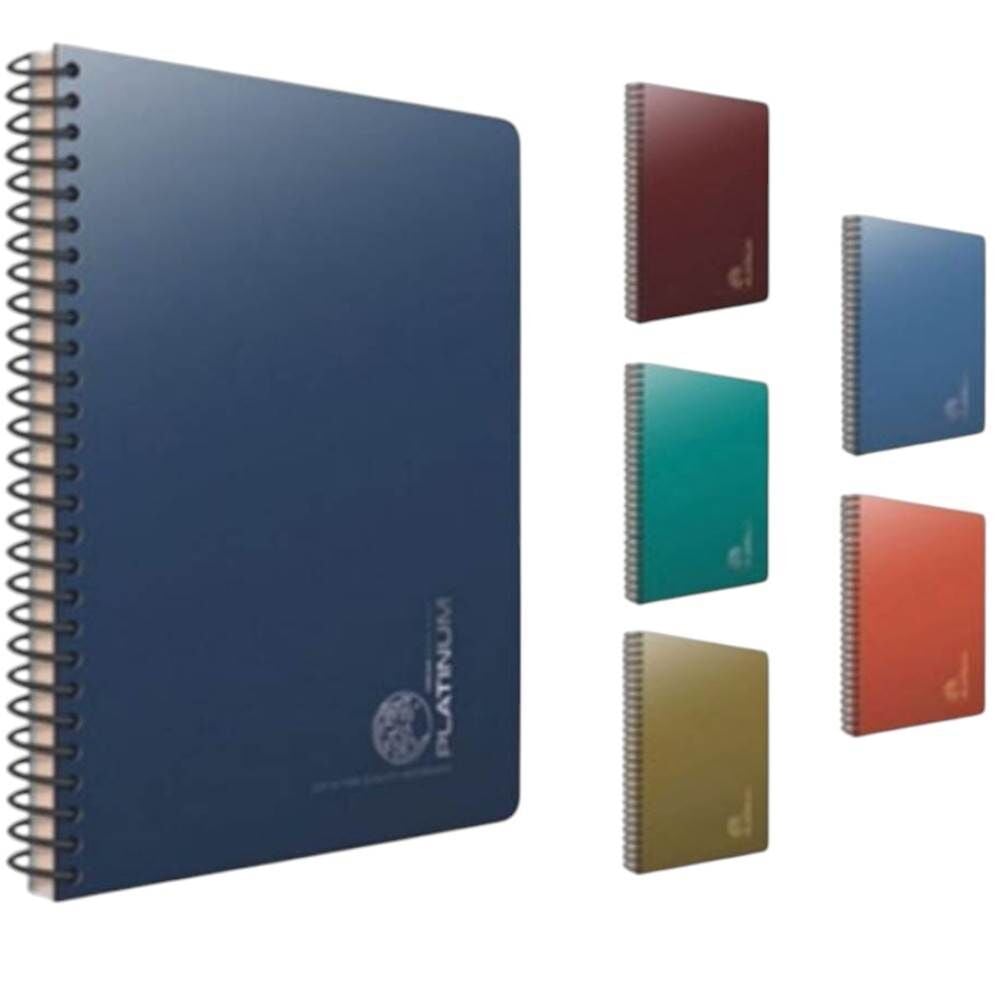 Platinum A4 80 Yaprak Çizgisiz Plastik Kapak Spiralli Defter