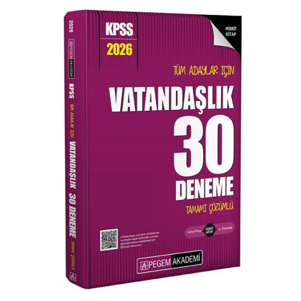 Pegem 2026 KPSS Vatandaşlık Çözümlü Deneme