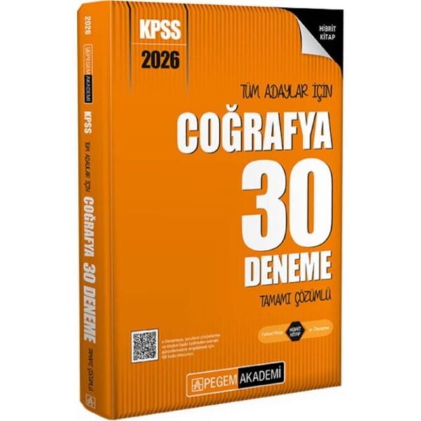 Pegem 2026 KPSS Coğrafya Çözümlü Deneme