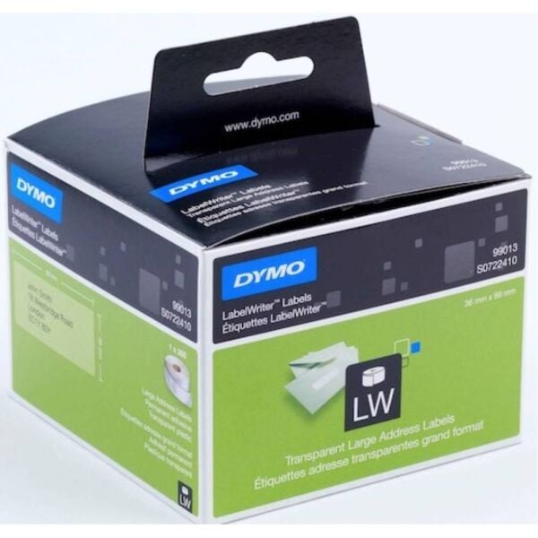 Dymo Etiket Lw Geniş Adres 89X36mm 260 Adet Şeffaf 722410-99013