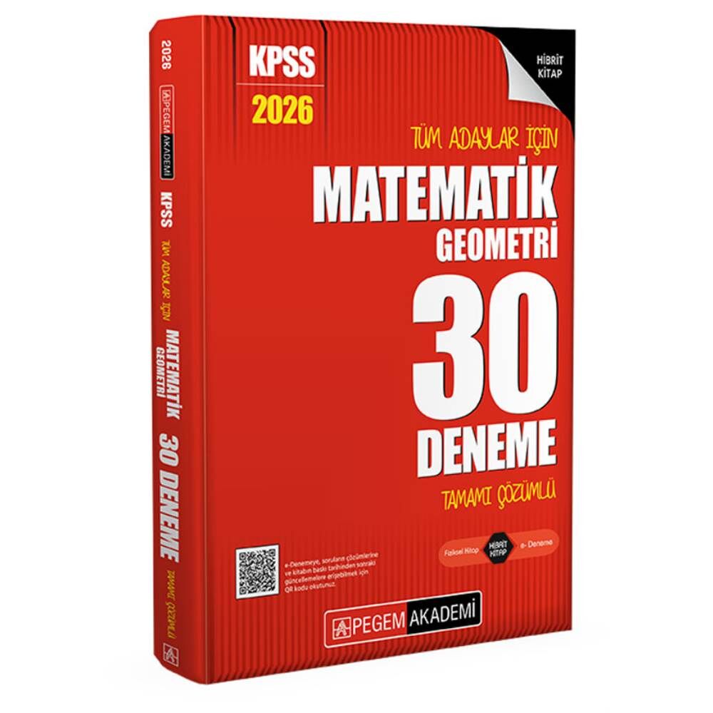 Pegem 2026 KPSS Matematik Geometri Çözümlü Deneme