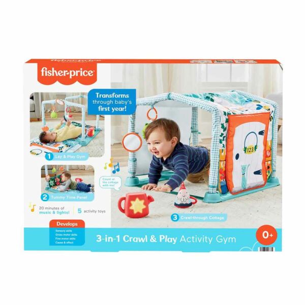 Fisher Price 3'ü 1 Arada Sevimli Kulübe Jimnastik Merkezi Hjk45 MP43455