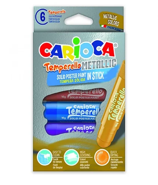 Carioca Temperello Poster Kalemi Metalik 6 Renk 42674