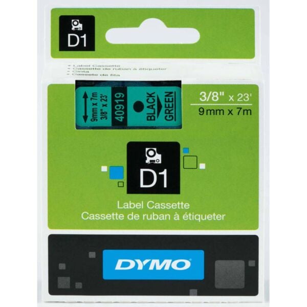 Dymo Şerit D1 9Mm X 7Mt Yeşil/Siyah 720740 40919