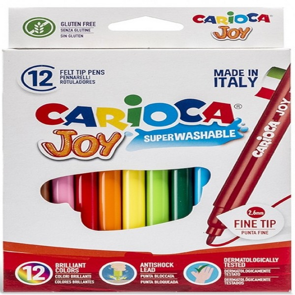 Carioca Joy 40614 Yıkanabilir Keçeli Kalem 12 Renk