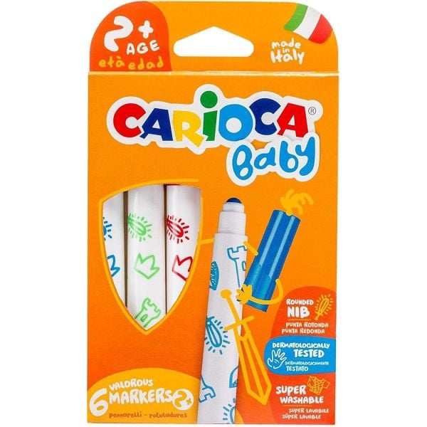 Carioca 42813 Jumbo Renk Değiştiren Keçeli Kalem 6 Renk