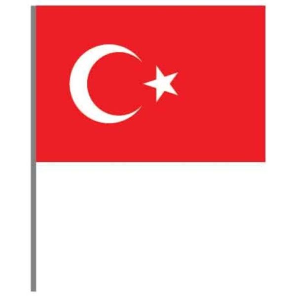 Buket Bayrak Sopalı Alpaka 30X45 Bkt-120