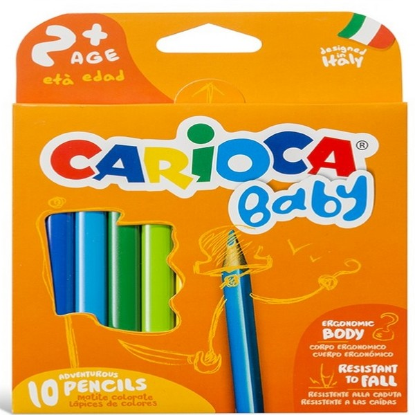Carioca Bebek Jumbo Kuru Boya 10 Renk 2+ Yaş 42819
