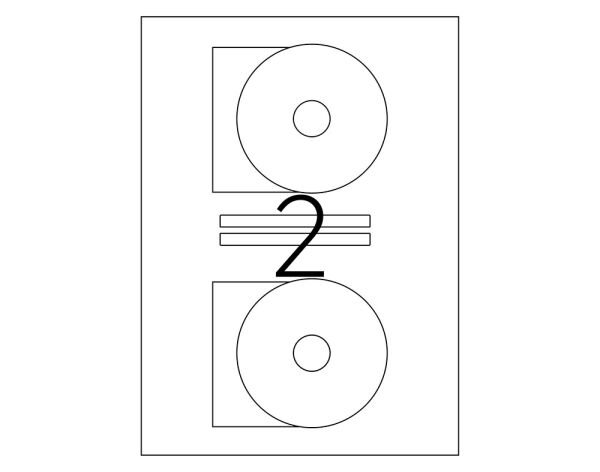 Tanex TW-2116 116x41 mm Laser Cd Etiket