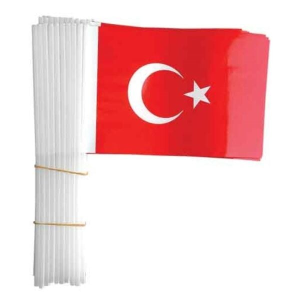 Buket Bayrak Sopalı Türk 80 Li 12X22,5Cm Bkt-301