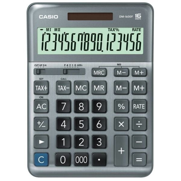 Casıo Hesap Makinesi Masaüstü Dm-1600F 16 Hane
