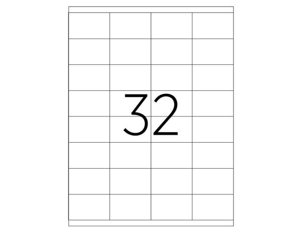 Tanex TW-2032 52.5x35 mm Laser Etiket