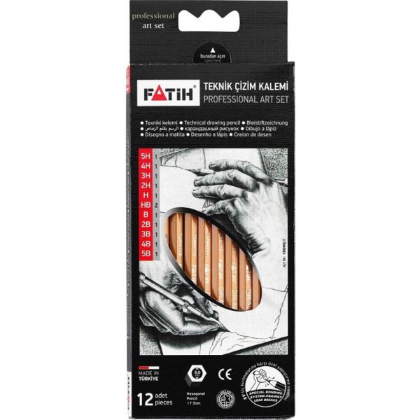 Fatih Kurşun Kalem Dereceli Profesyonel Set 15095
