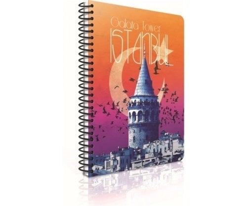 İstanbul A4 100 Yaprak Çizgili Karton Kapak Spiralli Defter 2315