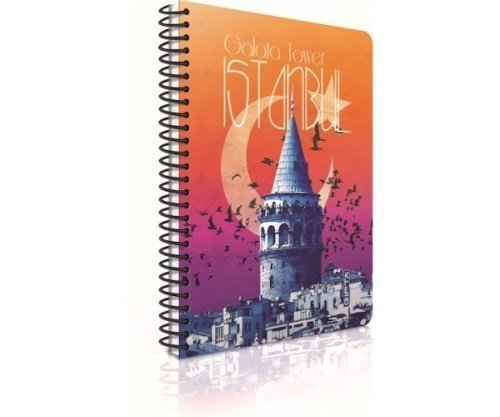 İstanbul A4 100 Yaprak Çizgili Karton Kapak Spiralli Defter 2315