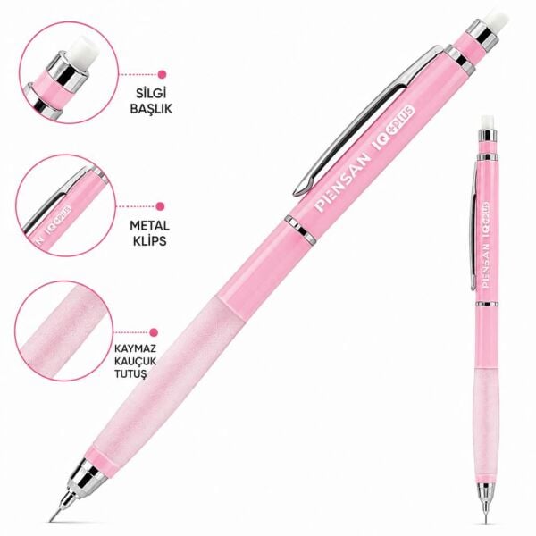 Pensan IQ Plus 0.7 mm Pembe Versatil Kalem