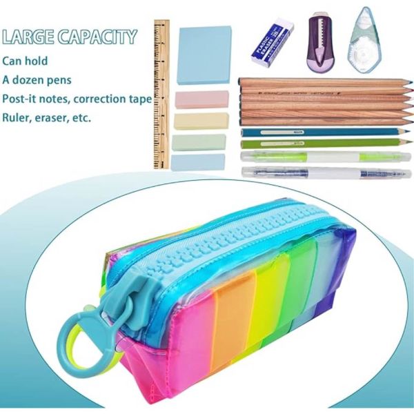 Taros Unick Color Silikon Gökkuşağı Kalem Çantası 4909