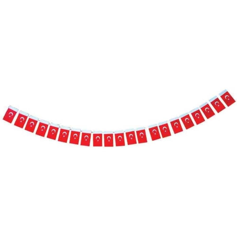 Buket Bayrak İpli Minik Türk 6X10 Cm 40 Lı Bkt-305