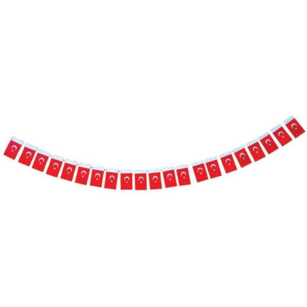 Buket Bayrak İpli Minik Türk 6X10 Cm 40 Lı Bkt-305
