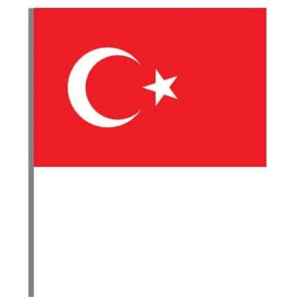 Buket Bayrak Sopalı Alpaka 20X30 Bkt-119