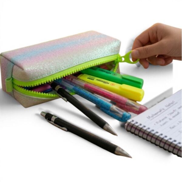 Taros Unick Color Simli Zipper Kalem Çantası 8315