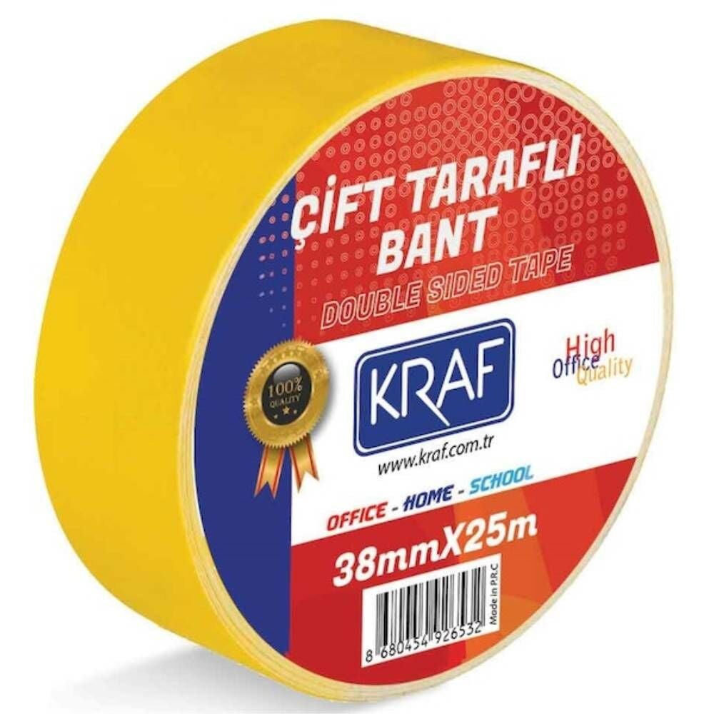 Kraf Çift Taraflı Bant 38Mm X 25M 2538G