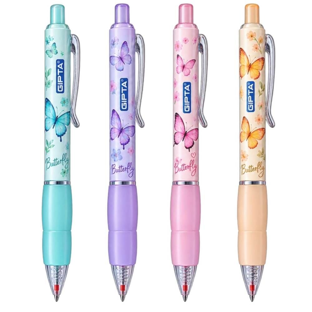 Butterfly Pen F4256 Mavi Kokulu Jel Kalem
