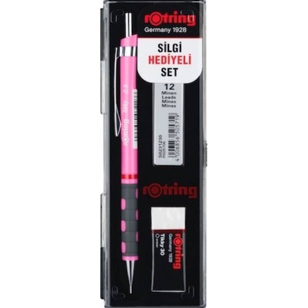 Rotring Versatil Kalem Tıkky Okul Seti 0.5 Neon Pembe