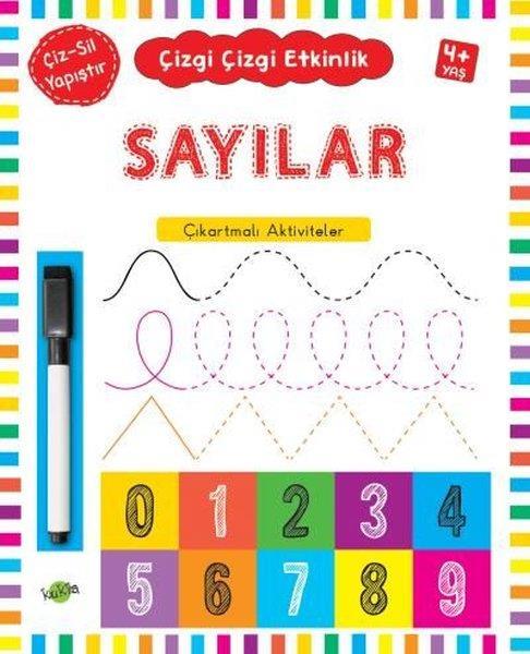 Çizgi Çizgi Etkinlik Çıkartmalı Aktiviteler Sayılar