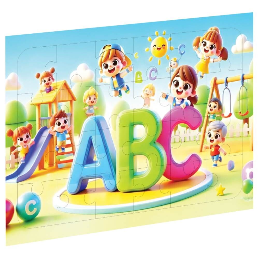 Eğlenceli Harfler 3501 24 Parça Ahşap Puzzle