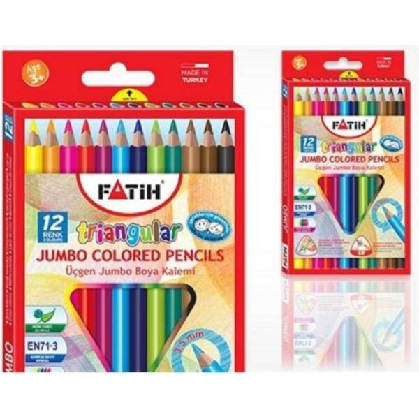 Fatih Kuruboya Üçgen Jumbo 12 Renk