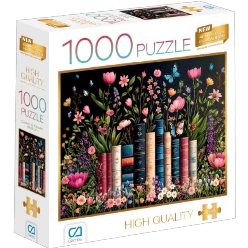 Çiçekler ve Kitaplar 7078 1000 Parça Puzzle