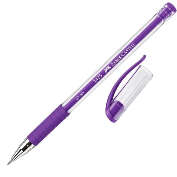 Faber Castell 1425 Renkli Tükenmez Kalem 07 mm Mor