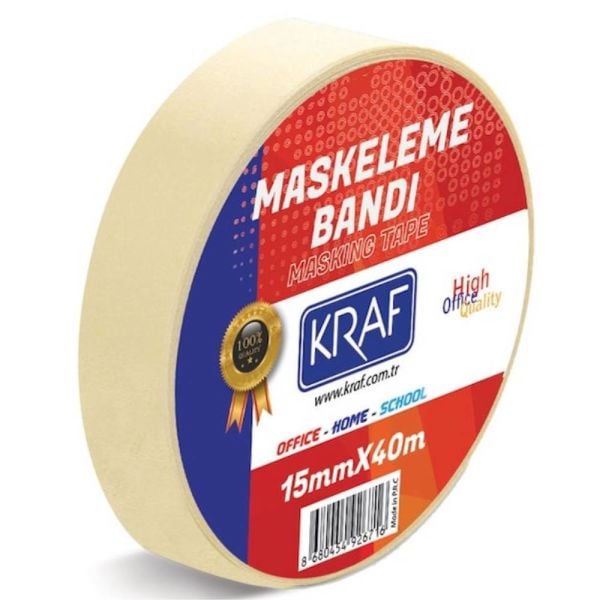 Kraf Maskeleme Bandı 15Mm X 40M 4015G