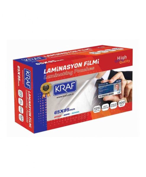 Kraf Laminasyon Filmi 65x95 mm 125 Micron 100 lü 2126