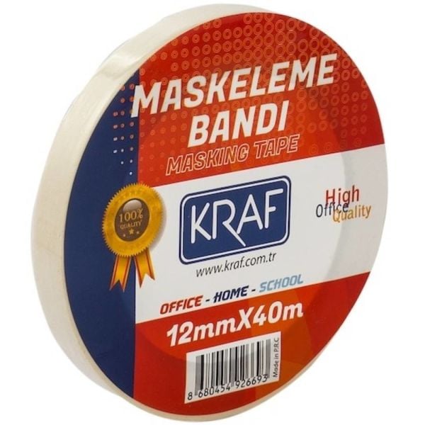 Kraf Maskeleme Bandı 12Mm X 40M 4012G