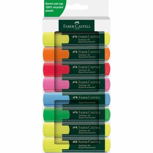 Faber Castell 1548 Fosforlu Kalem Seti 8 li 254848