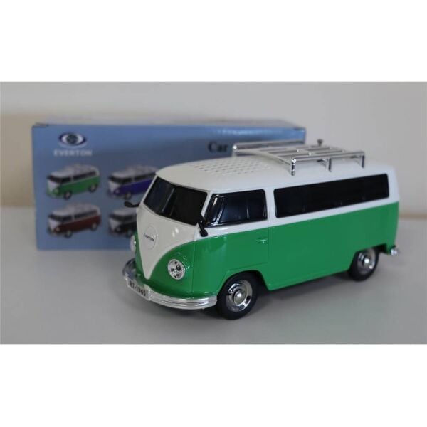 EVERTON RT-1945 Yeşil Arabalı  Bluetooth Fm-Usb-Tf-Aux Şarjlı Nostaljik Radyo