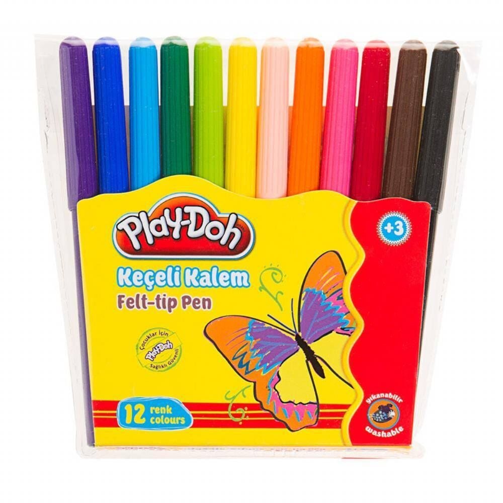 Playdoh Keçeli Kalem 12 Renk KE005