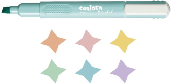 Carioca Pastel Fosforlu Kalem 6 Renk 43033
