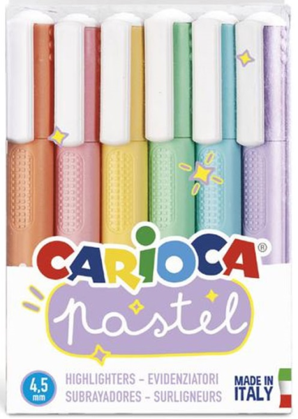 Carioca Pastel Fosforlu Kalem 6 Renk 43033