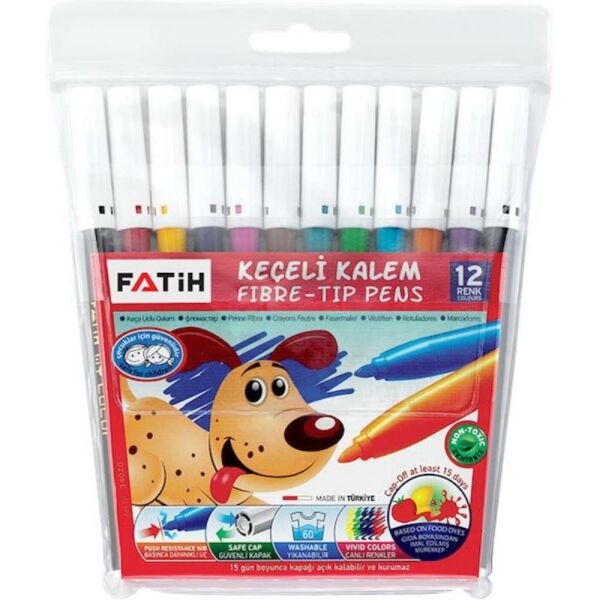 Fatih Keçeli Kalem 12 Renk 34020