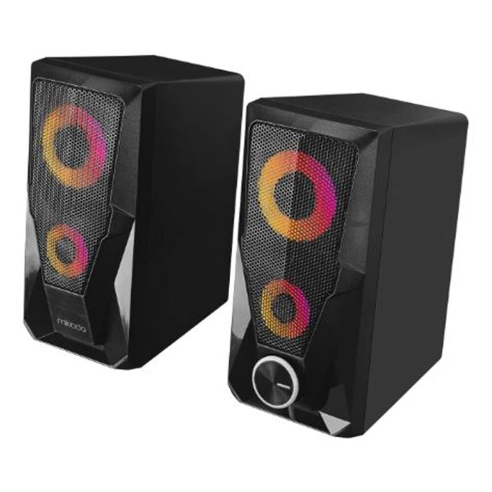 Mikado MD-336 2.0 6 Watt RGB Ledli Siyah Multimedia USB Speaker Hoparlör
