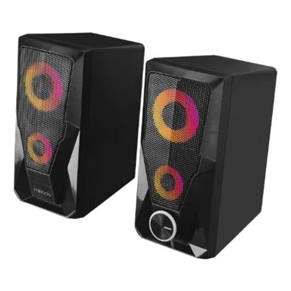 Mikado MD-336 2.0 6 Watt RGB Ledli Siyah Multimedia USB Speaker Hoparlör