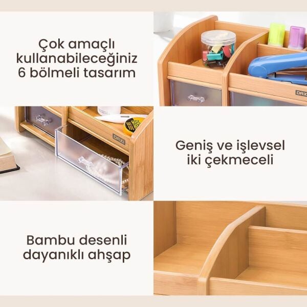 Daxi Ahşap Masa Kalemliği DX-404