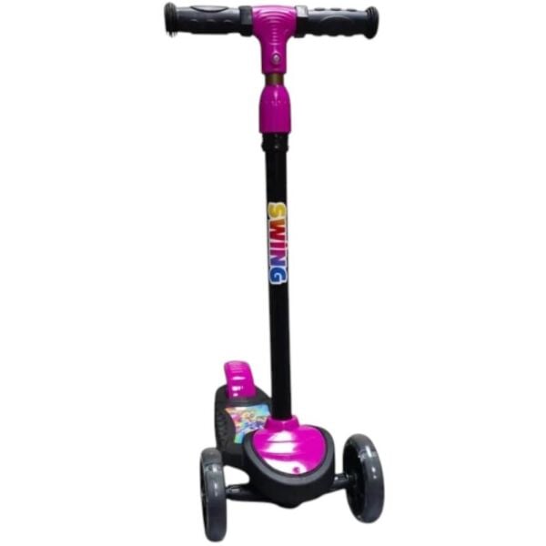 Swing Pembe Işıklı Scooter