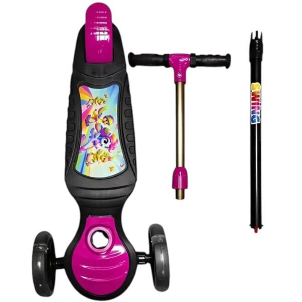 Swing Pembe Işıklı Scooter