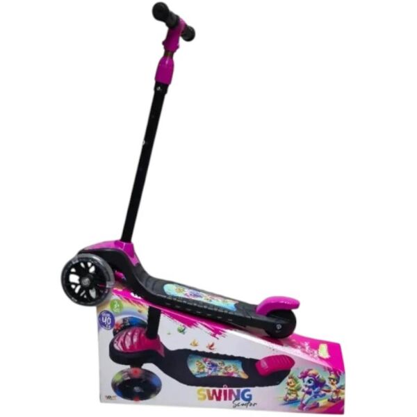 Swing Pembe Işıklı Scooter