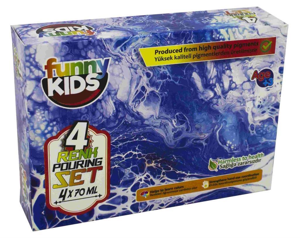 Funny Kids Pouring Paint 4 lü Set 4260
