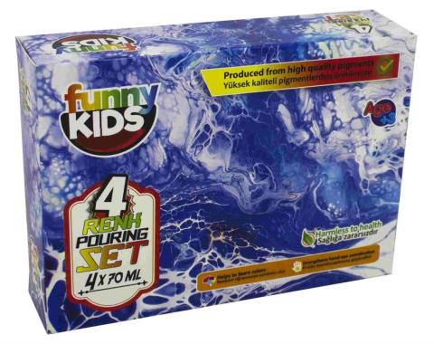 Funny Kids Pouring Paint 4 lü Set 4260